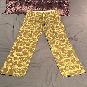 Carhartt Olive Camouflage Pants